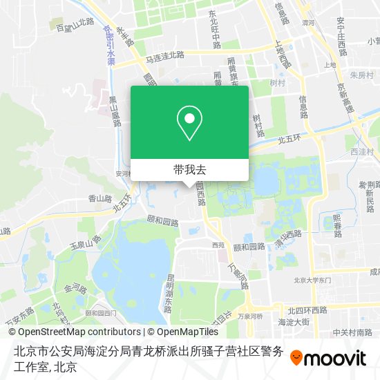 北京市公安局海淀分局青龙桥派出所骚子营社区警务工作室地图