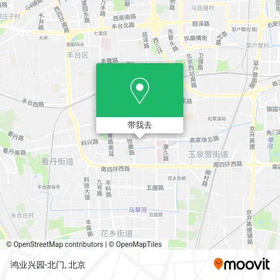 鸿业兴园-北门地图