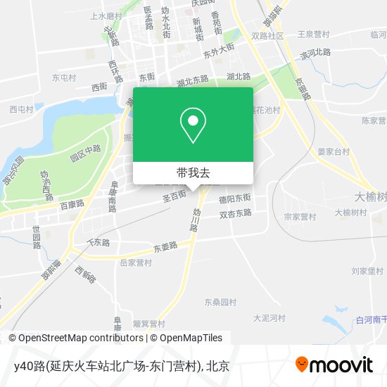 y40路(延庆火车站北广场-东门营村)地图