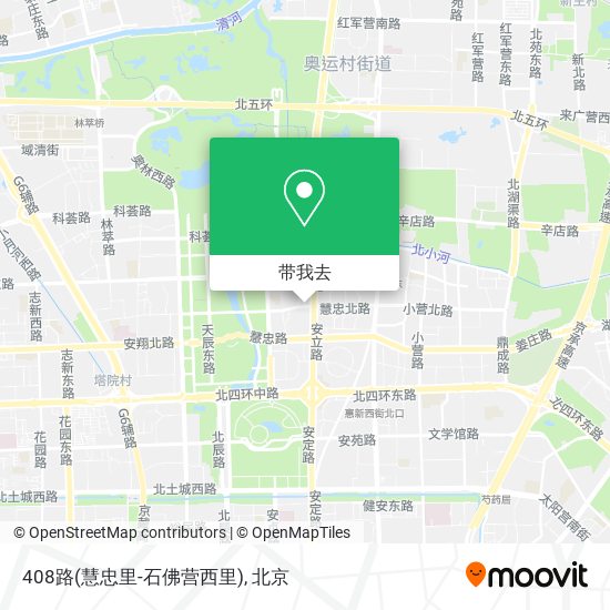 408路(慧忠里-石佛营西里)地图