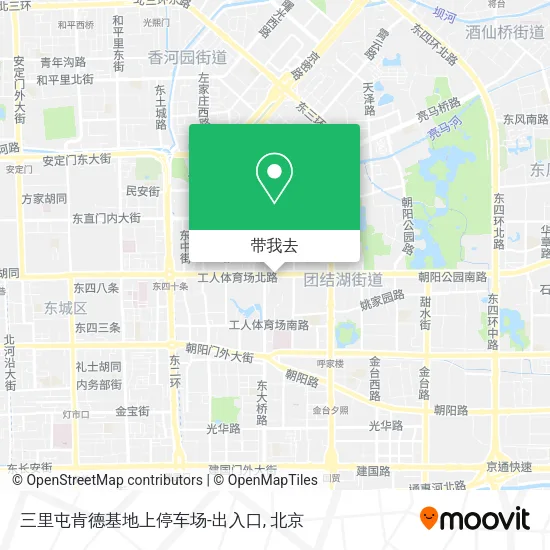 三里屯肯德基地上停车场-出入口地图