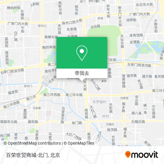 百荣世贸商城-北门地图