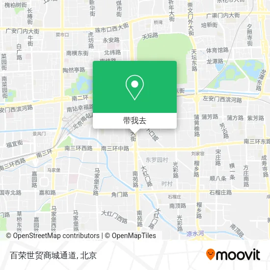 百荣世贸商城通道地图