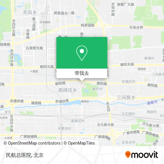 民航总医院地图