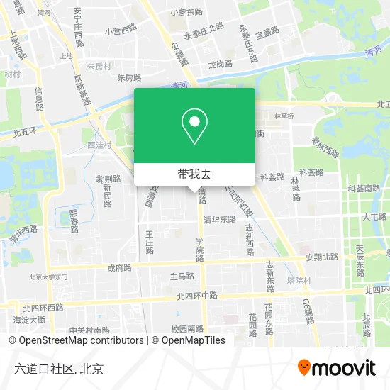 六道口社区地图