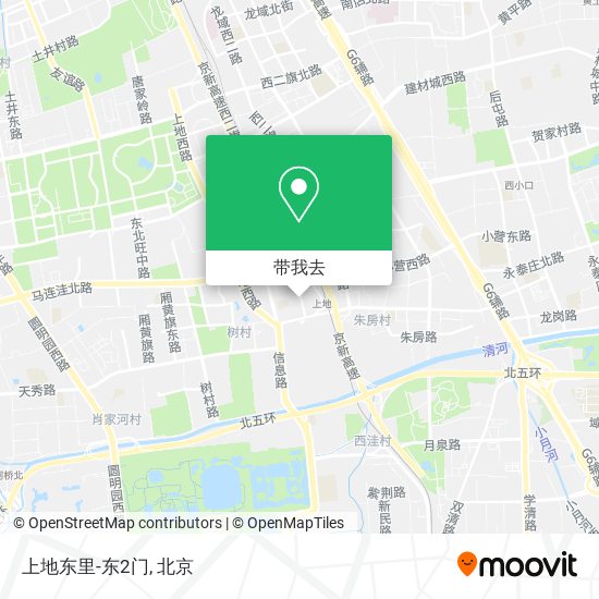 上地东里-东2门地图