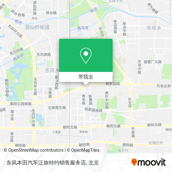 东风本田汽车泛旅特约销售服务店地图
