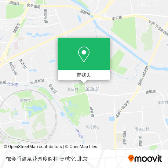 郁金香温泉花园度假村-桌球室地图