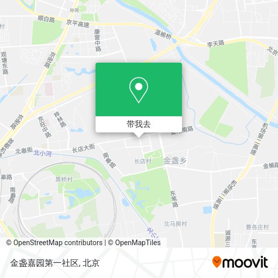 金盏嘉园第一社区地图