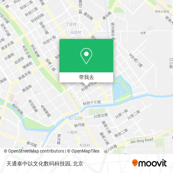 天通泰中以文化数码科技园地图