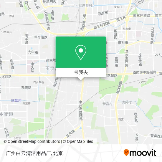 广州白云清洁用品厂地图