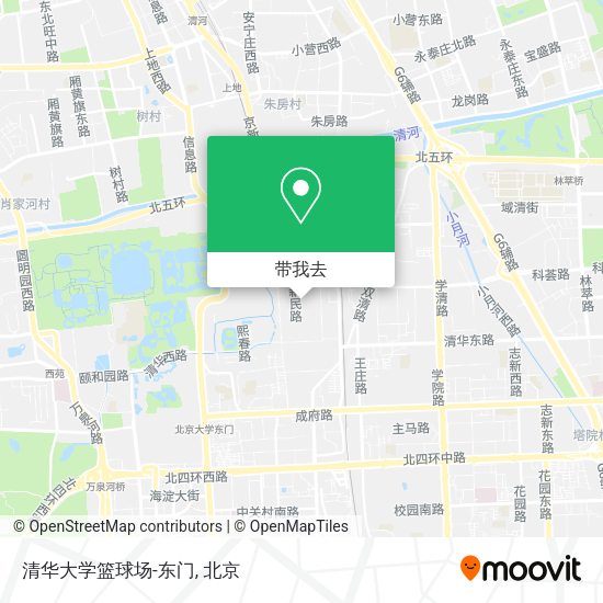 清华大学篮球场-东门地图