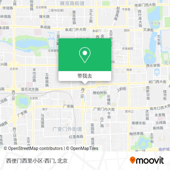 西便门西里小区-西门地图