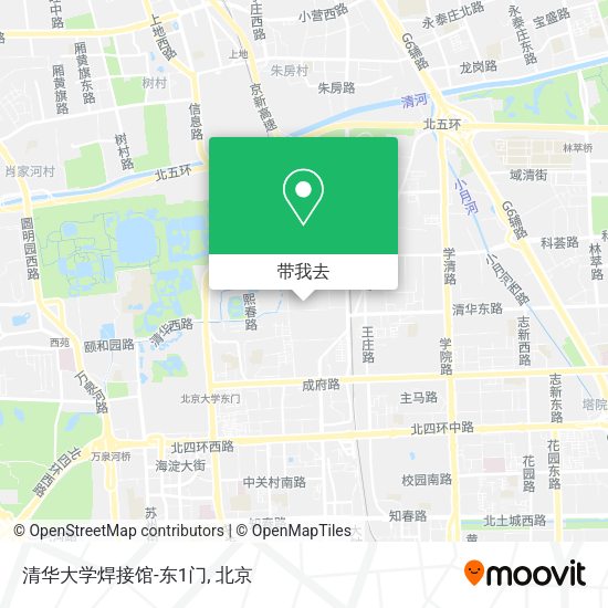 清华大学焊接馆-东1门地图
