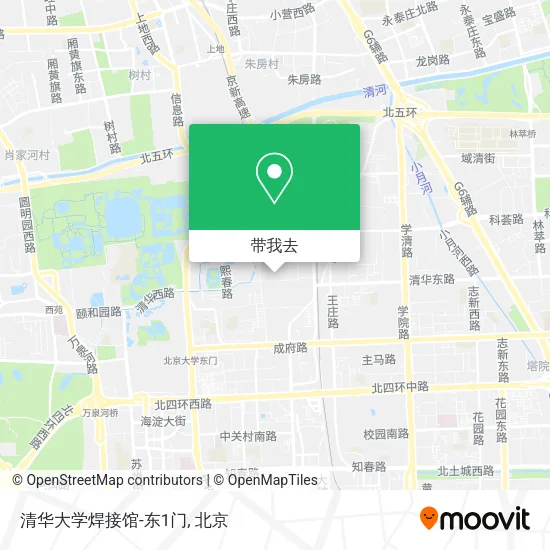 清华大学焊接馆-东1门地图