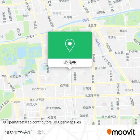 清华大学-东1门地图