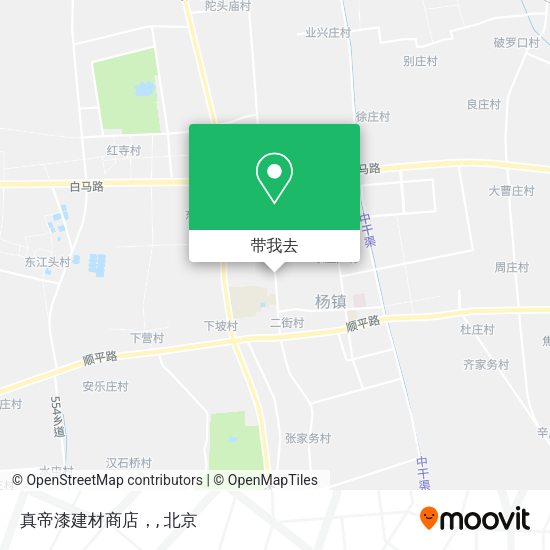 真帝漆建材商店，地图