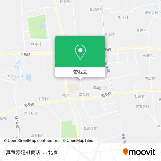 真帝漆建材商店，地图