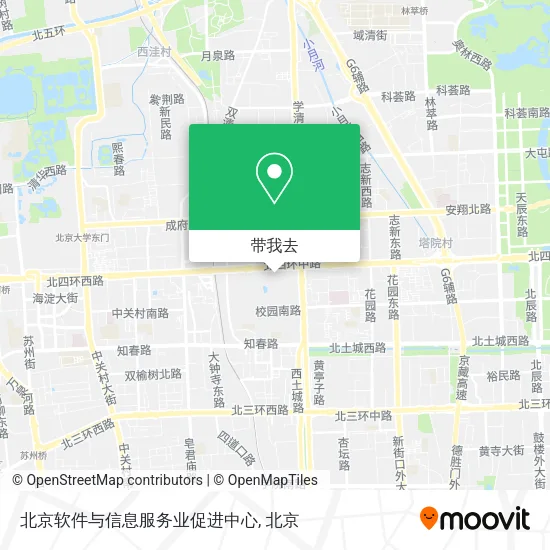 北京软件与信息服务业促进中心地图