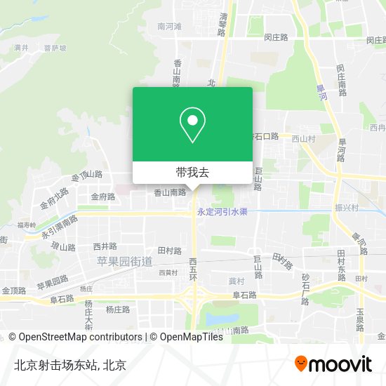 北京射击场东站地图