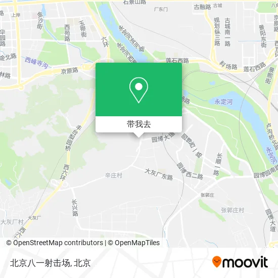 北京八一射击场地图