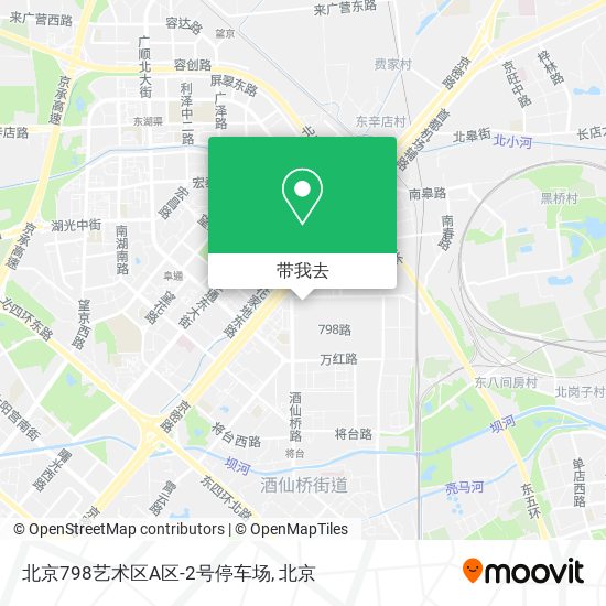 北京798艺术区A区-2号停车场地图