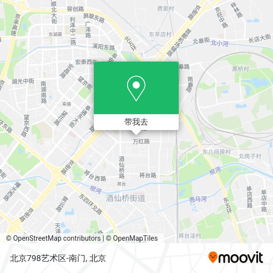 北京798艺术区-南门地图