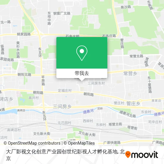 大厂影视文化创意产业园创世纪影视人才孵化基地地图