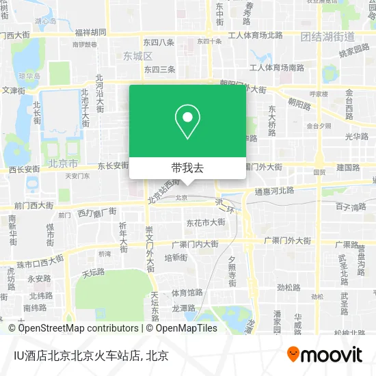 IU酒店北京北京火车站店地图