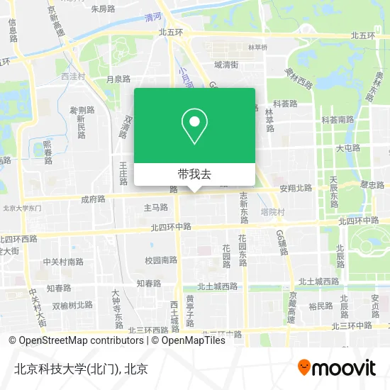 北京科技大学(北门)地图