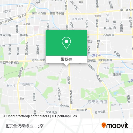 北京金鸿泰纸业地图