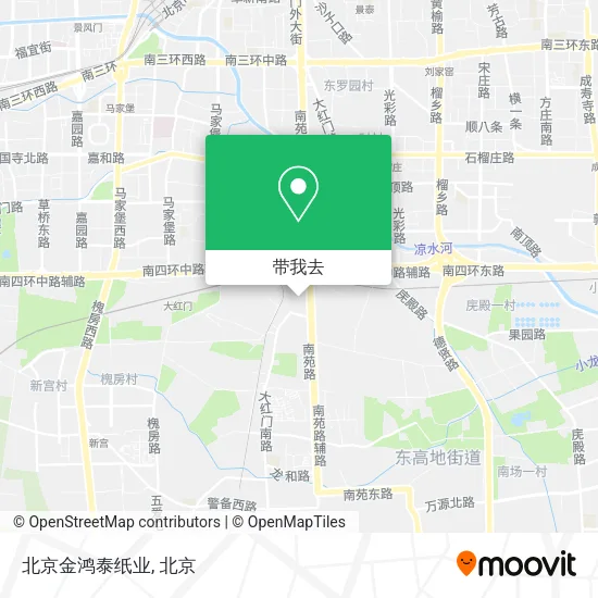 北京金鸿泰纸业地图