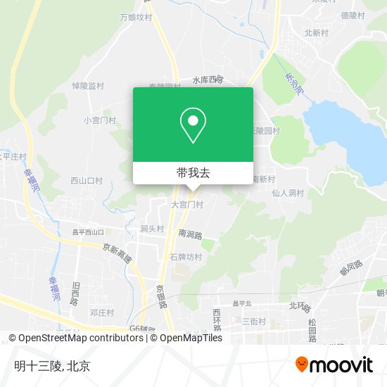 明十三陵地图