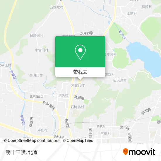 明十三陵地图