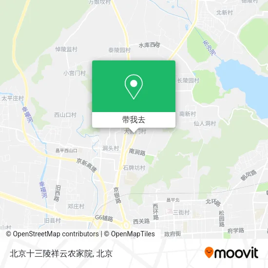 北京十三陵祥云农家院地图
