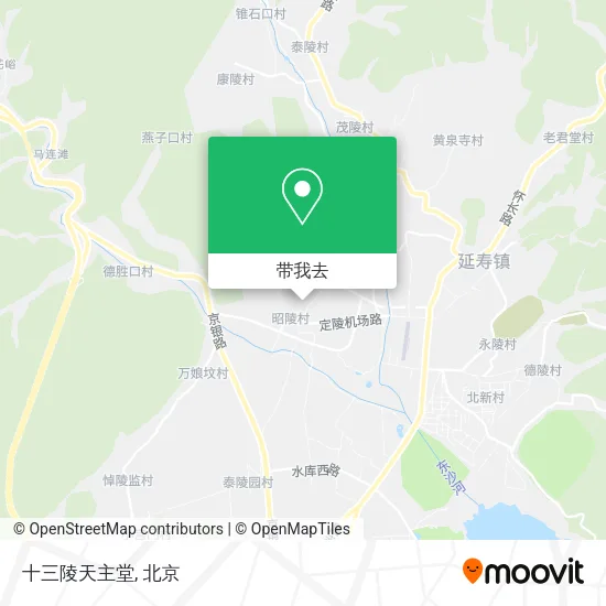 十三陵天主堂地图