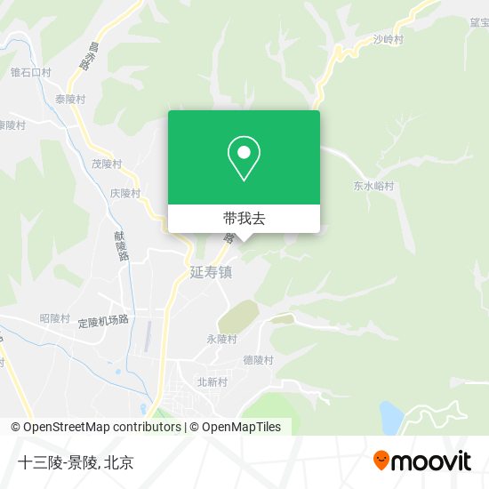 十三陵-景陵地图