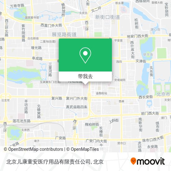 北京儿康童安医疗用品有限责任公司地图