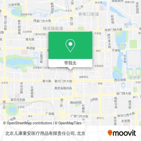 北京儿康童安医疗用品有限责任公司地图