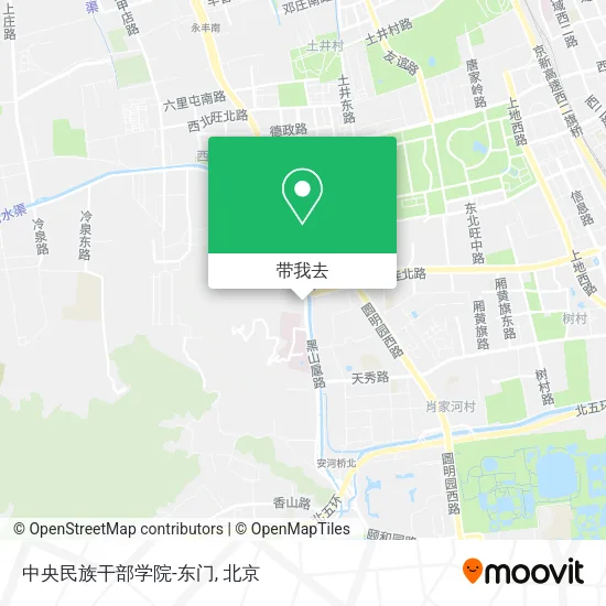 中央民族干部学院-东门地图
