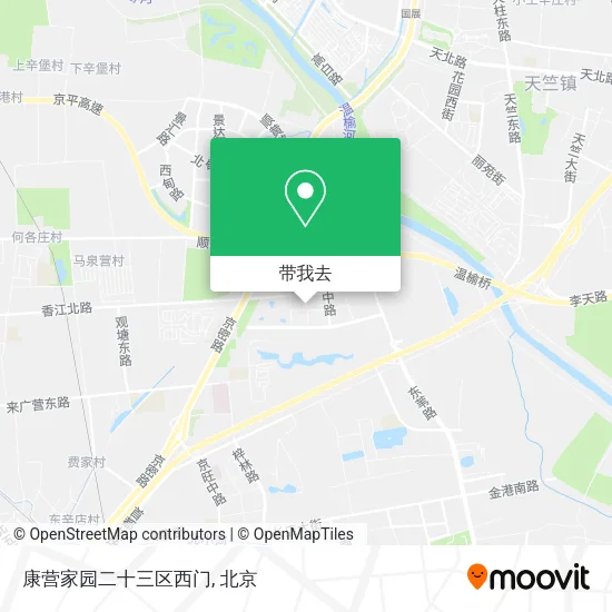 康营家园二十三区西门地图