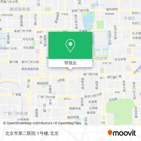 北京市第二医院-1号楼地图
