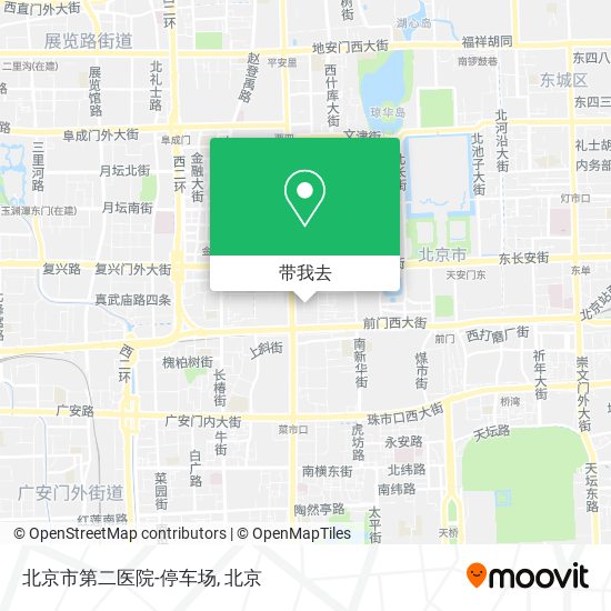 北京市第二医院-停车场地图