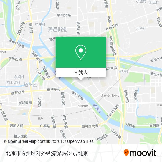 北京市通州区对外经济贸易公司地图