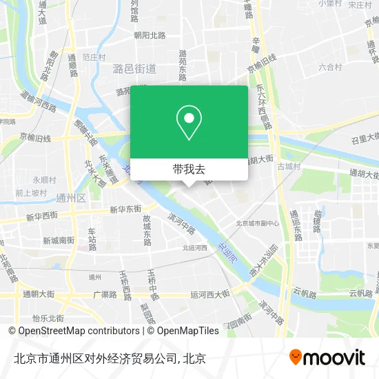 北京市通州区对外经济贸易公司地图