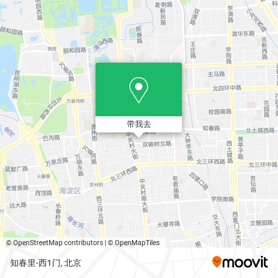 知春里-西1门地图