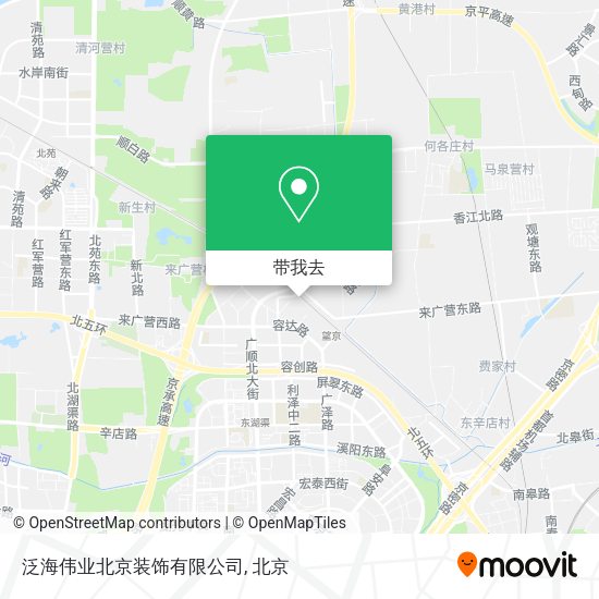 泛海伟业北京装饰有限公司地图
