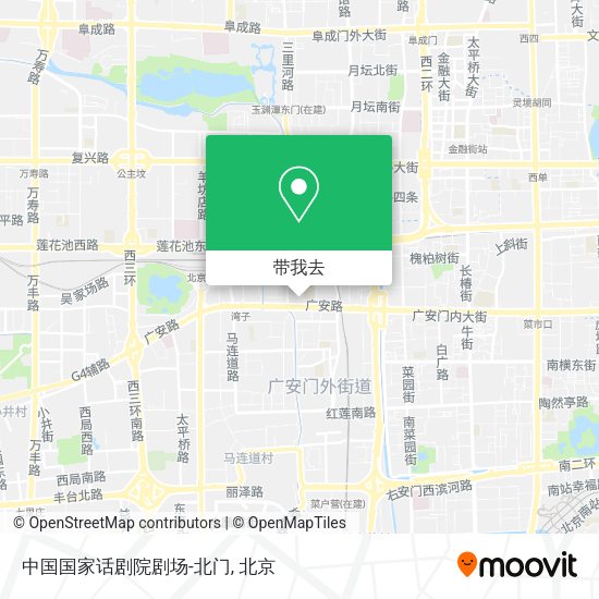 中国国家话剧院剧场-北门地图