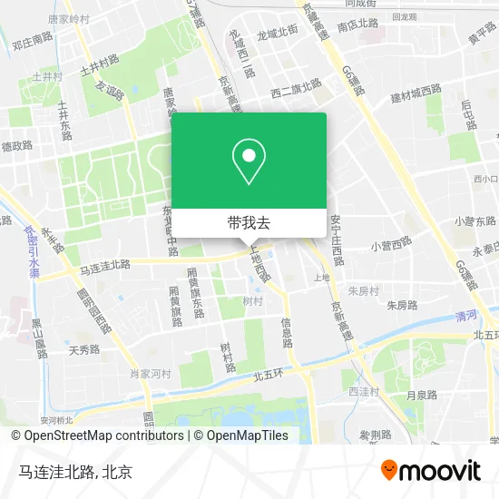 马连洼北路地图