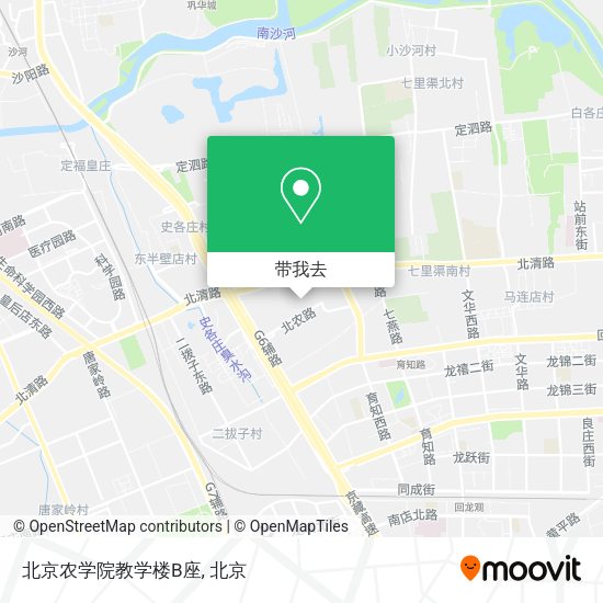 北京农学院教学楼B座地图